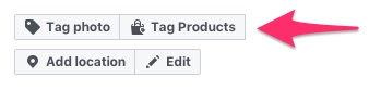 Clicking the Tag Products button